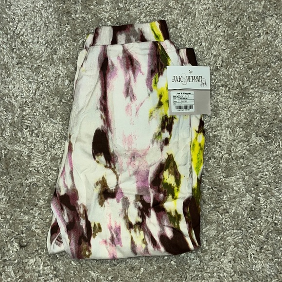 Jak & Peppar harem pants kids size 7 violet haze NWT - Picture 2 of 4